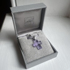 Lalique Crystal Cross Pendant