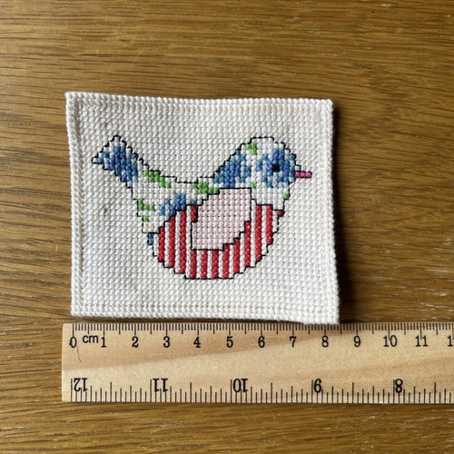 Completed bird cross stitch - cross,
