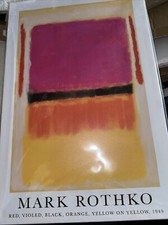 Rothko Print w/text 16 x 24