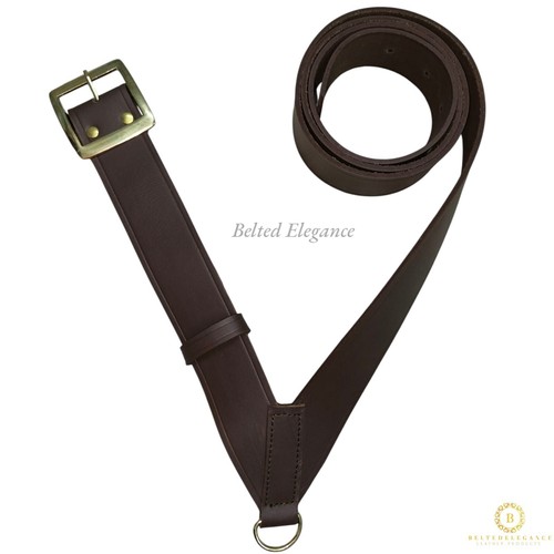 Premium brown leather marching - brown,