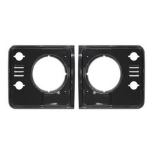 Black Headlight Surround Set - Land Rover Defender 90,110 - LR051109/10