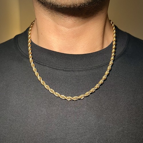 5mm thick gold - gold, twisted