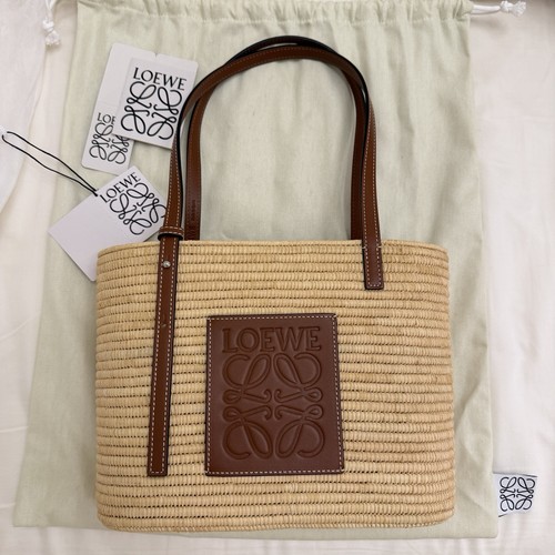 Loewe small woven - woven, raffia