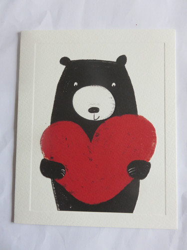 Black bear lover heart