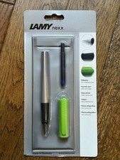 LAMY NEXX Fountain Pen, Medium nib, Blue Ink (New&Sealed) (DAMAGED PACKAGING)