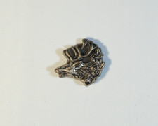 Vintage Metal Stags Head Pin