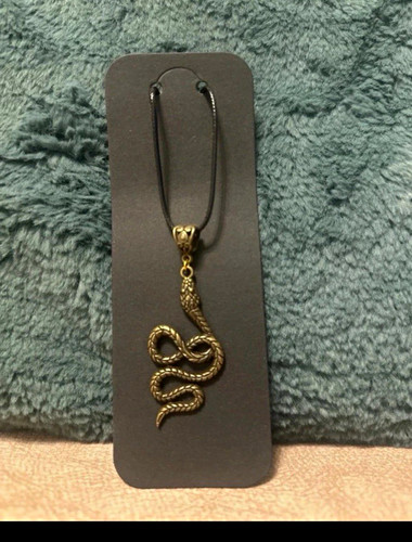 Handmade black cord necklace - handmade,