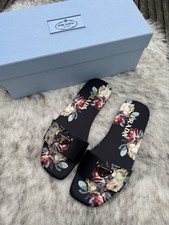 PRADA Printed Satin Slides |