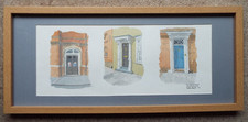 JOHN HOLT - PETERSFIELD DOORWAYS - ORIGINAL WATERCOLOUR - 2003