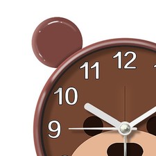 Cute Bear Alarm Clock Brown Bear Alarm Clock Silent For Bedroom