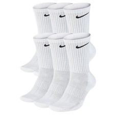 Nike Everyday Mens Womens Crew Socks 6 Pairs Dri-Fit Sports Cushioned