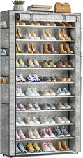 10 Tier Tall Shoe Rack Cabinet