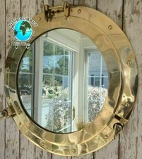 20" Brass Porthole Mirror