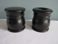 Antique Ebony Lidded Pot