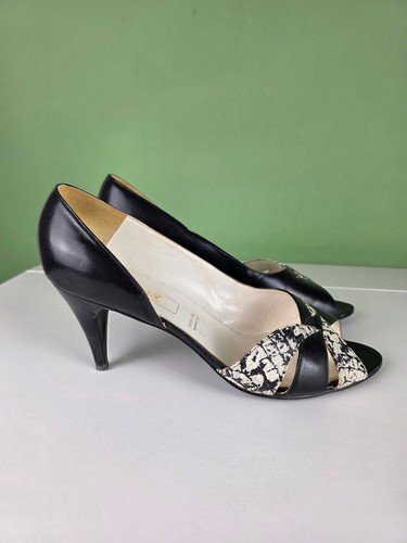Bally black white - white, toe