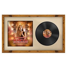 30x17 Vinyl Record Album Cover & Display Frame Memorabilia wall Art for Lp 12''
