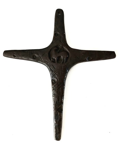 1970s bronze crucifix - 1970s,