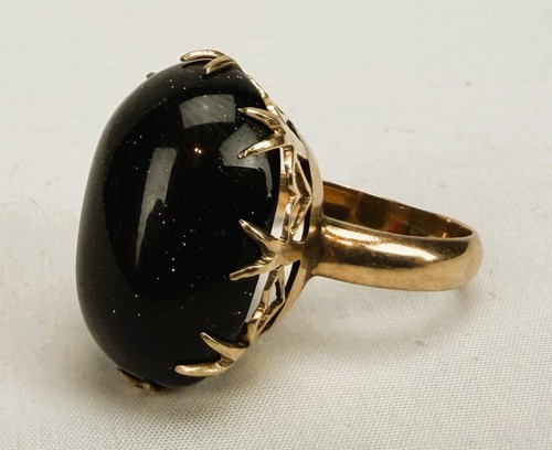 Vintage 18k yellow gold black - vintage,