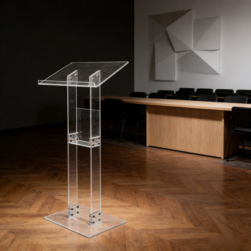Acrylic podium stand - acrylic, with