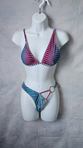 Pink turquoise geometric - pink,