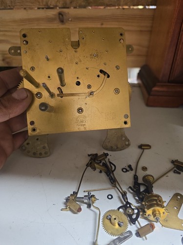 Antique haller clock mechanism - clock,