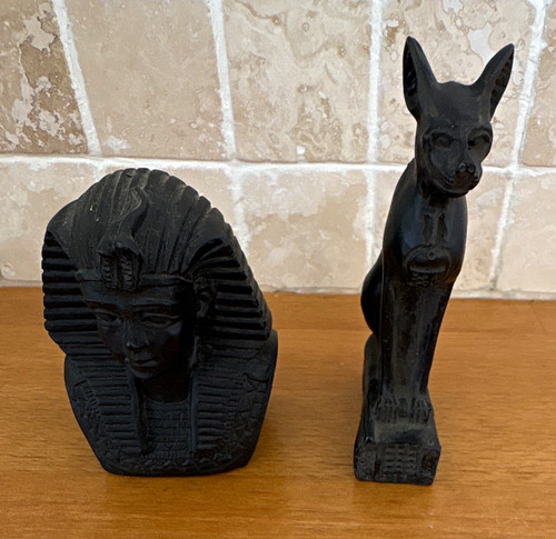 Egyptian style black cat - black,