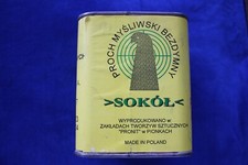 Rare Sokol Polish Smokeless Gun Powder Tin 1999 - Collector's Item