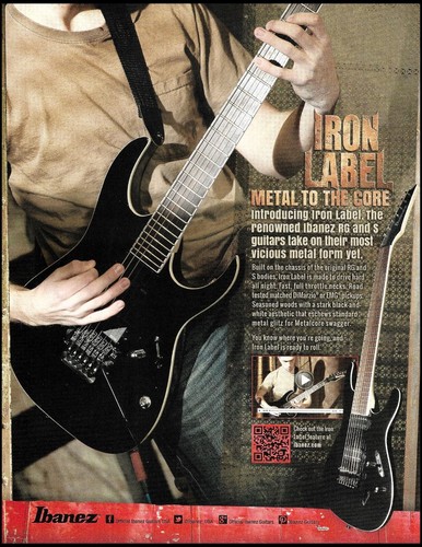 Ibanez iron label string - rg,