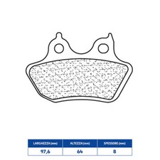 Rear Brake Pads Sintered HD