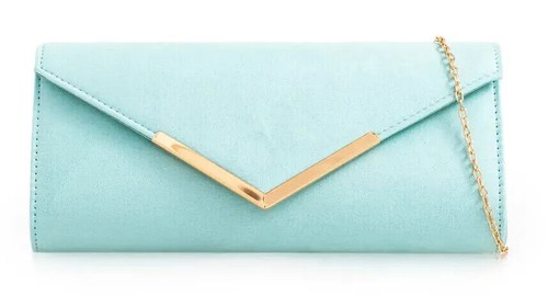 Women plain suede clutch - women's, bag