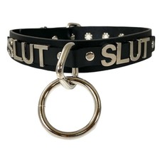 Name Bondage Collar Black O