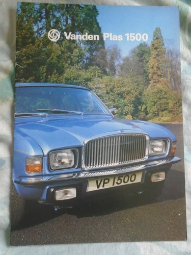 Vanden plas 1500 brochure - plas,