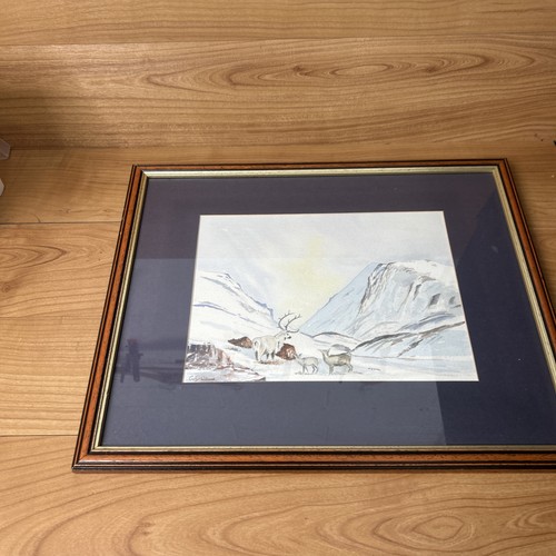 Signed print gwilym williams - signed,