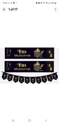 Eid mubarak bunting banner - eid, &