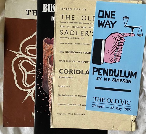 Old vic theatre programmes - x,