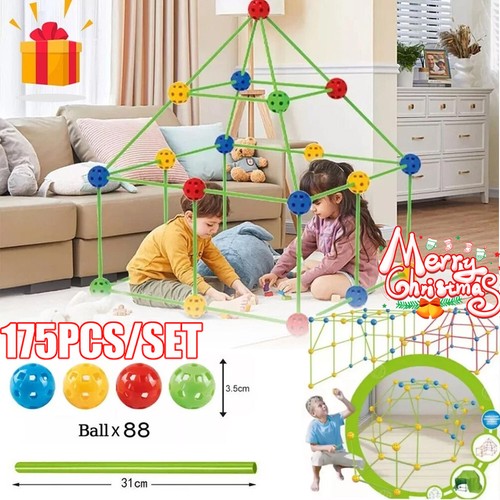 175pcs kids construction fort - kids,