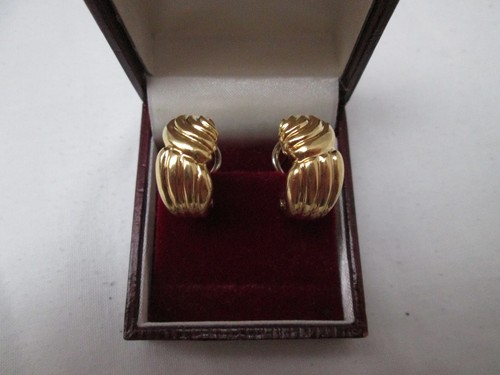 Pair 18ct gold stern - of,