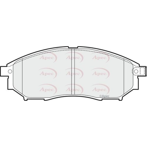 Apec brake pads pad1502 - apec,