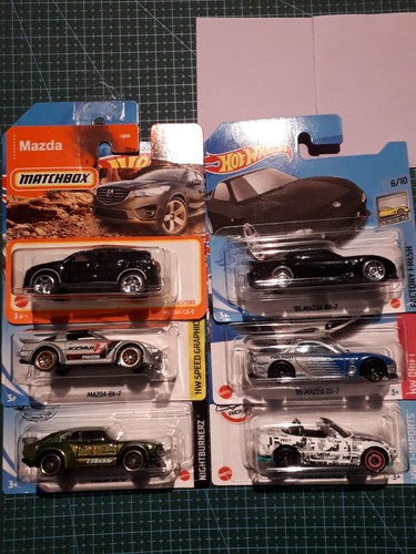 Hot wheels matchbox mazda - matchbox, set