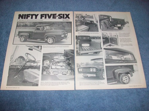 1956 ford 100 pickup - pickup, vintage