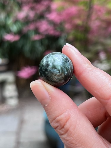 Seraphinite polished crystal - seraphinite,