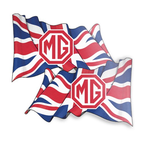 Wave flag sticker - mg,