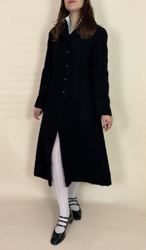 Vintage black wool - vintage, coat
