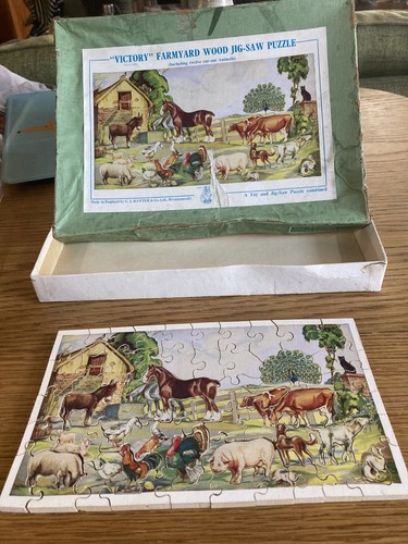 Vintage victory wooden jigsaw - victory,