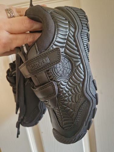 Black school shoes spider man