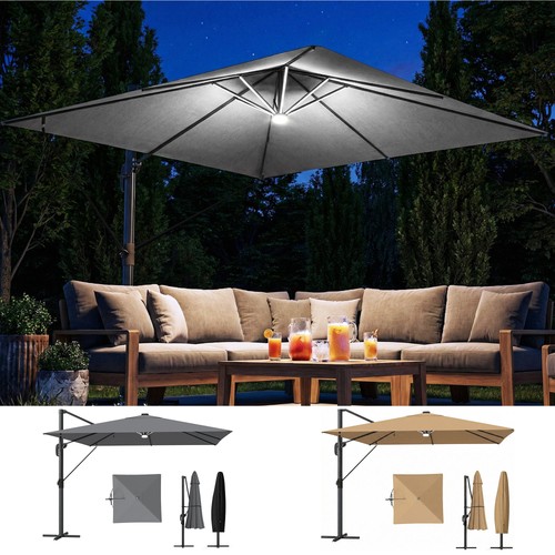 3x3m cantilever parasol - 3x3m, w/