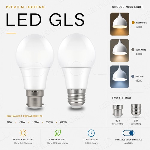 Dimmable light bulbs led - dimmable,