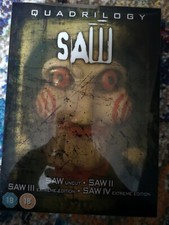 Saw Quadrilogy (DVD, 2008) - COMPLETE Boxset 
