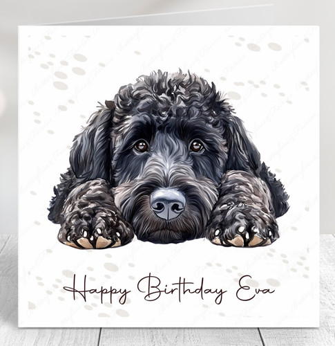 Personalised labradoodle dog - personalised,