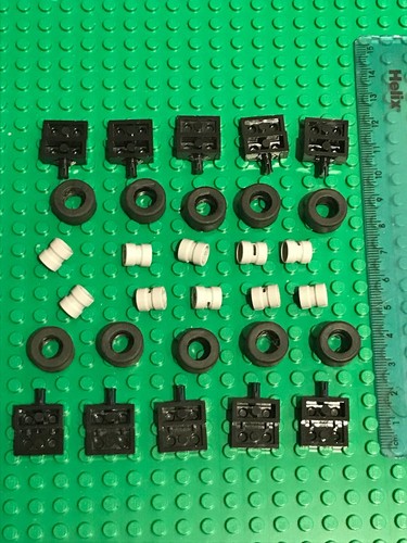 Lego grey wheel with - 10,